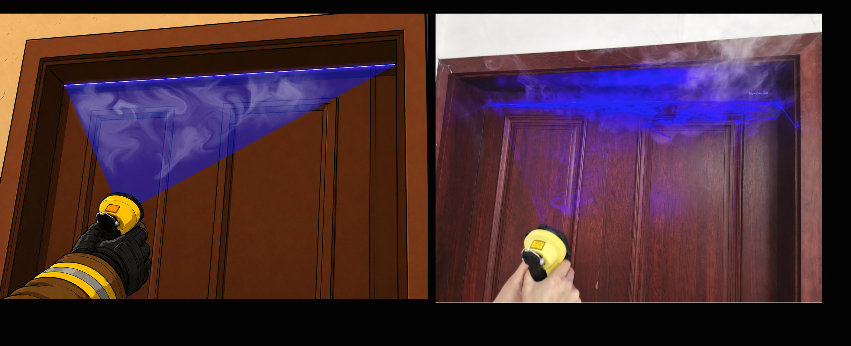 6. Smoke detection at doors and windows