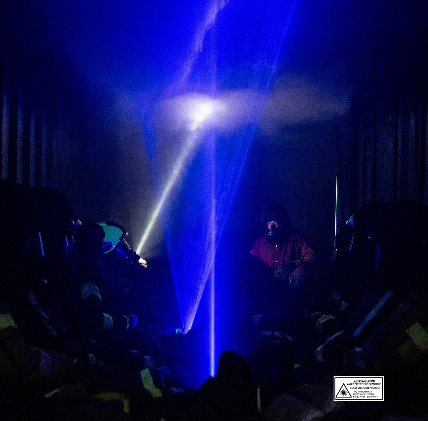 Stripelight Laser Stripe in smoke
